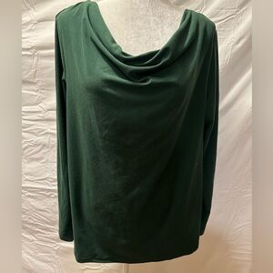 No brand name forest green long sleeved blouse size xl